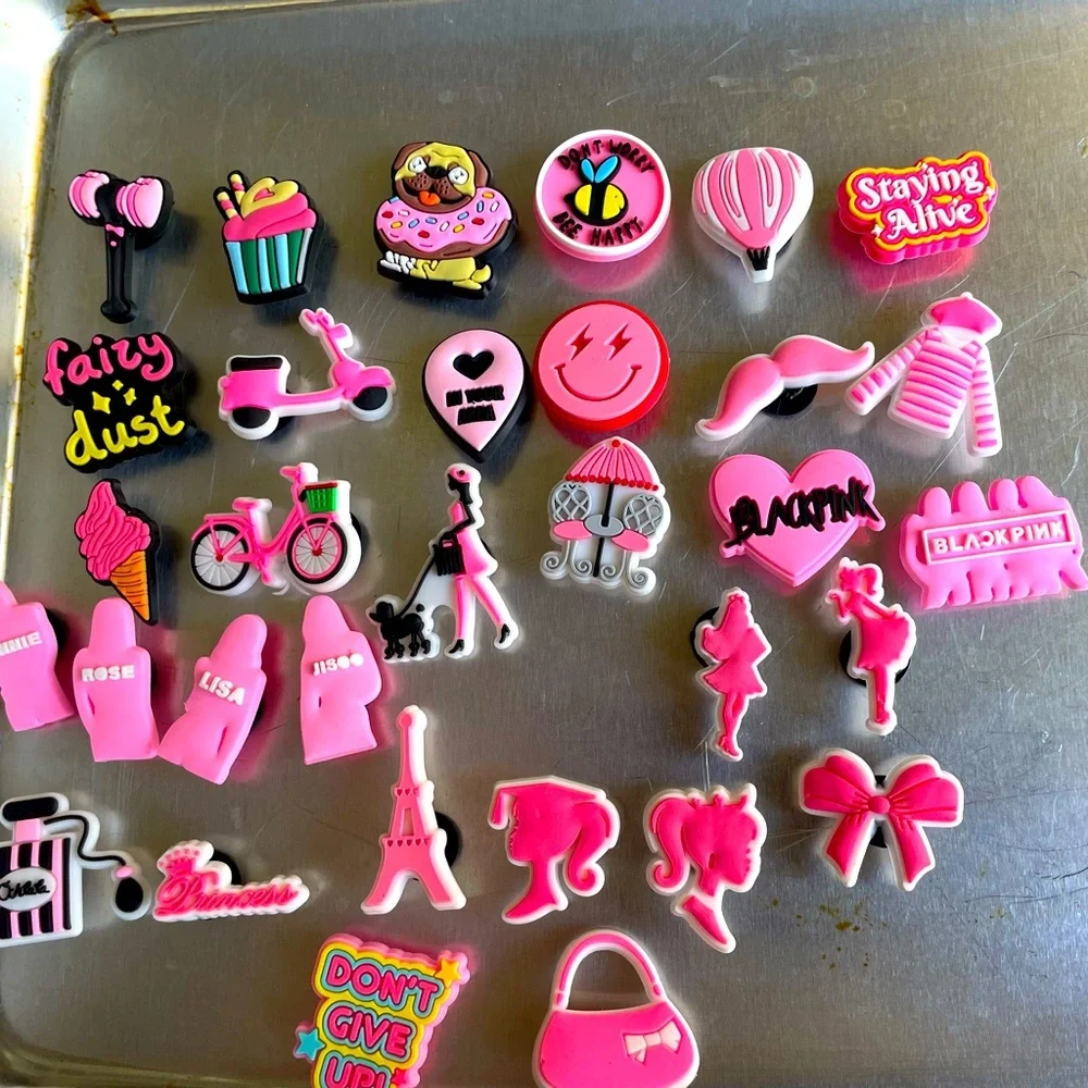 32 Pink Shoe Charm Accessory - Picture 1 of 1